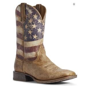 Ariat Circuit Proud Men's Boots Distressed Brown Leather Size 10.5 NIB Western
